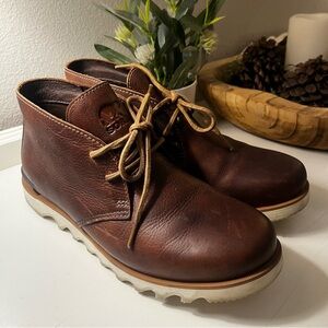 Sorel Men's Kezar Chukka Leather Boots Elk Size 9